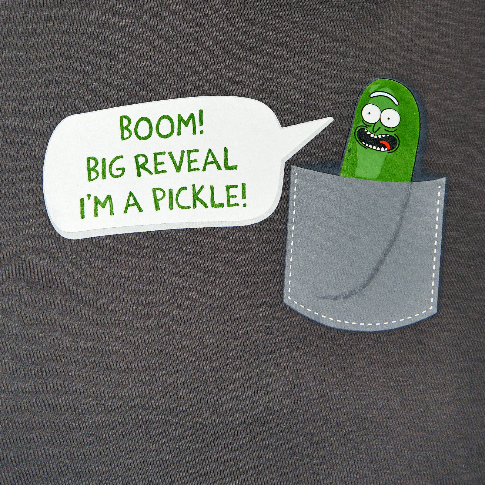 Product image Rick and Morty - Pocket Pickle Rick T-shirt gray