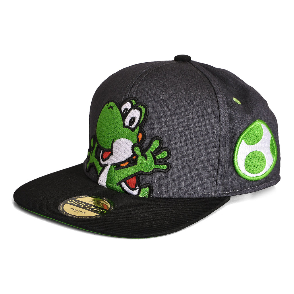 Immagine del prodotto Super Mario - Cappellino Snapback di Yoshi grigio