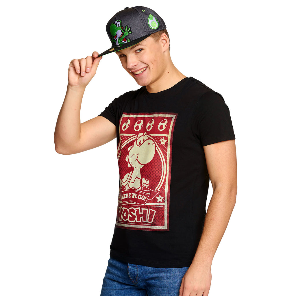 Immagine del prodotto Super Mario - Cappellino Snapback di Yoshi grigio
