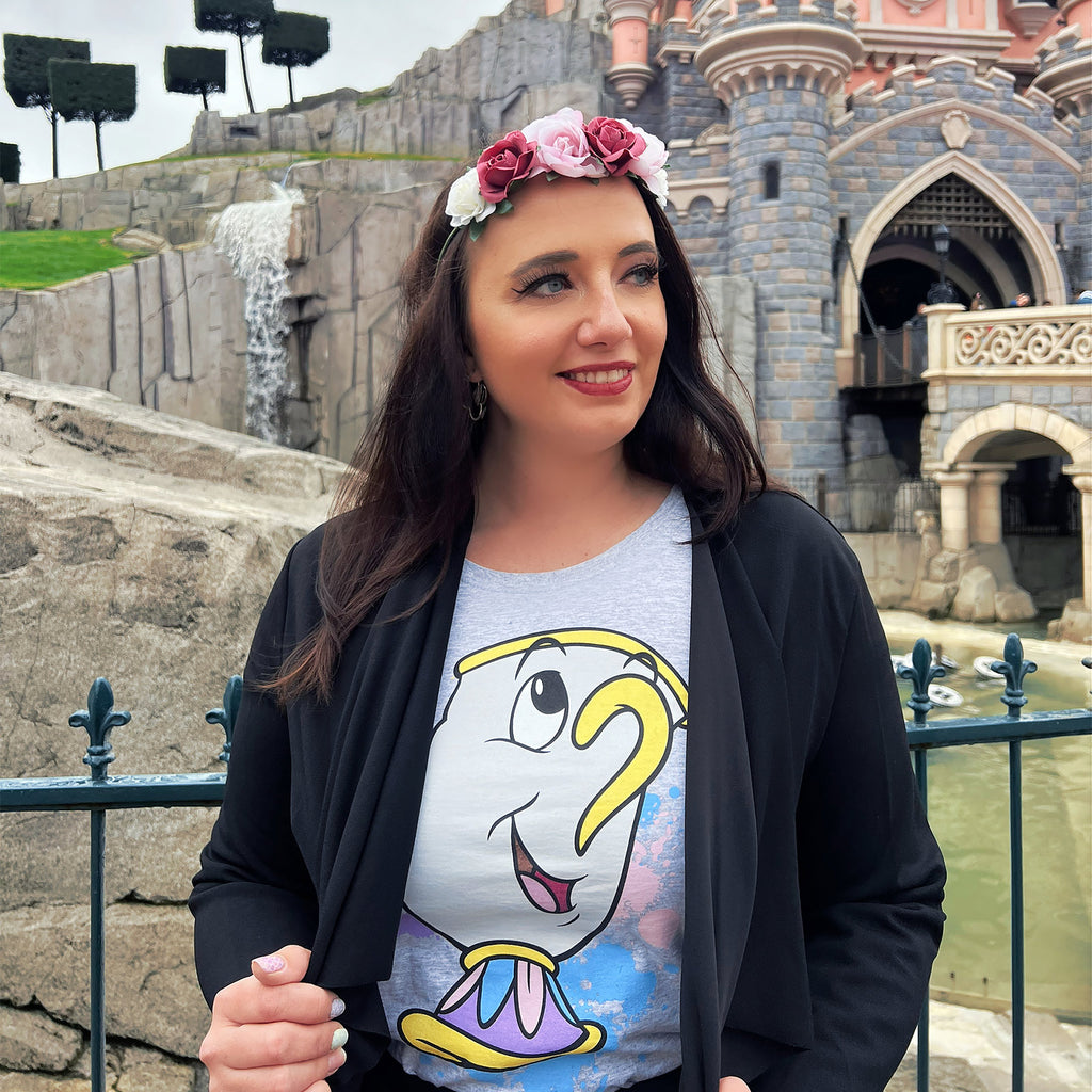 Product image Beauty and the Beast - Chip Splatter T-Shirt Women's Grey