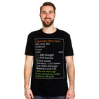 Immagine del prodotto T-shirt nero Eroe Leggendario Livello 120