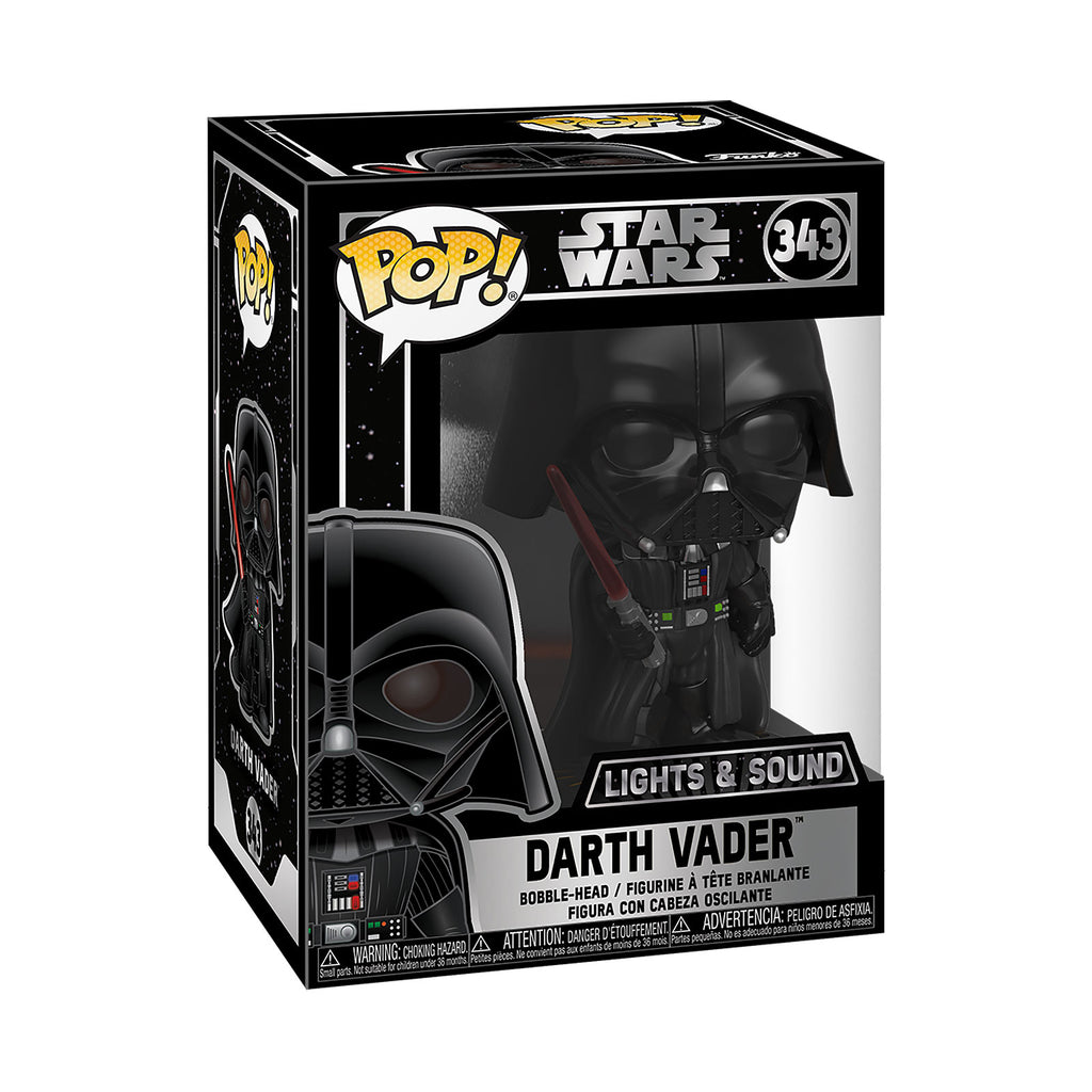 Immagine del prodotto Star Wars - Darth Vader Funko Pop figura con testa oscillante, luce e suono