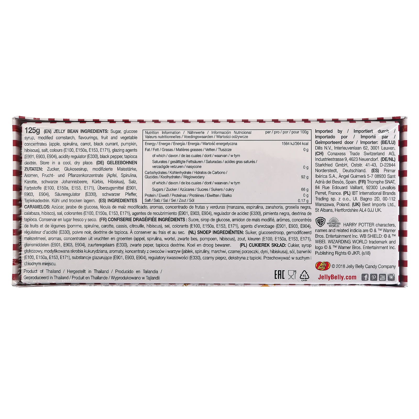 Immagine del prodotto Harry Potter - Bertie Botts Fagioli Confezione regalo 125g