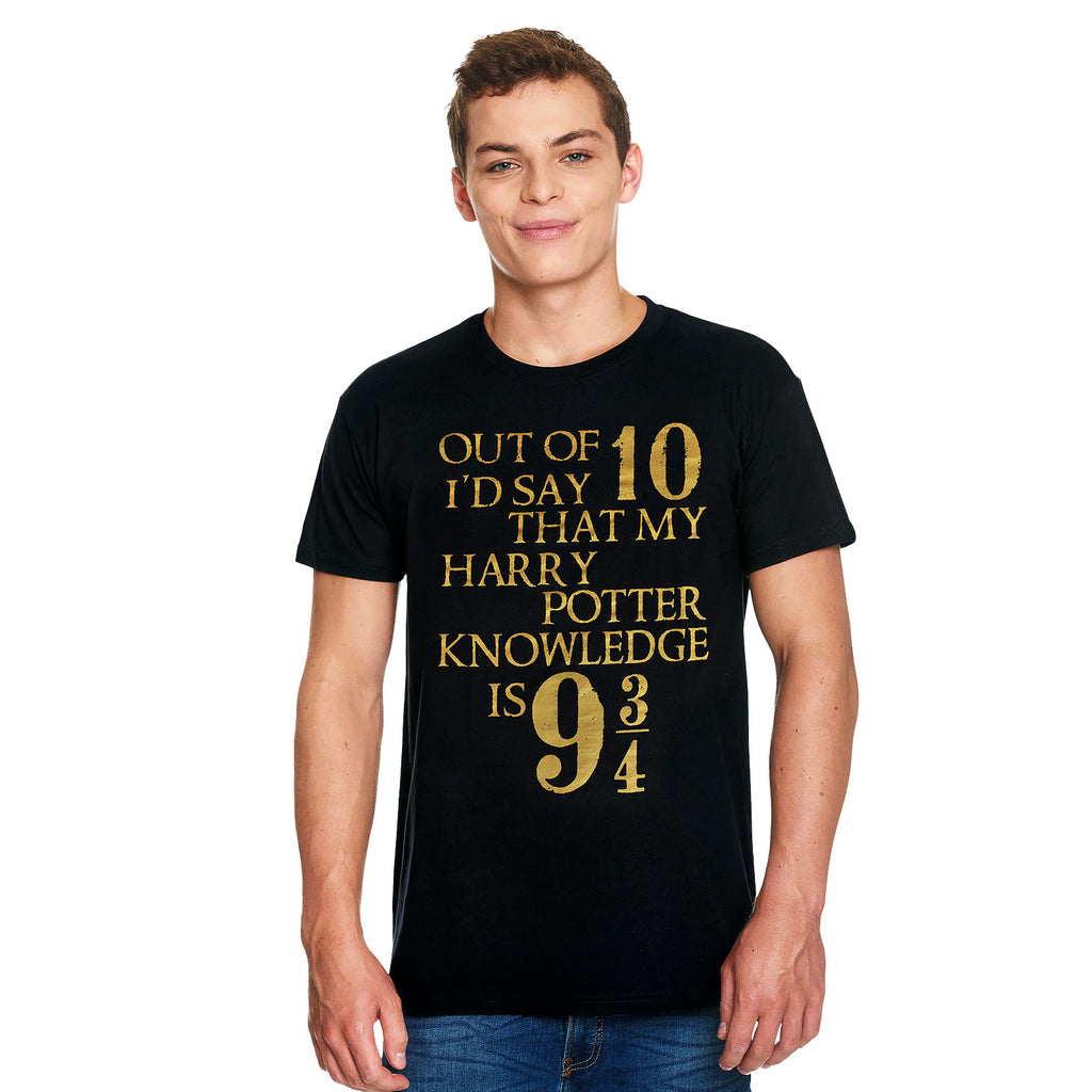 Immagine del prodotto Harry Potter - Conoscenza 9 3/4 su 10 T-Shirt nera