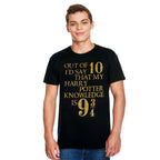 Immagine del prodotto Harry Potter - Conoscenza 9 3/4 su 10 T-Shirt nera