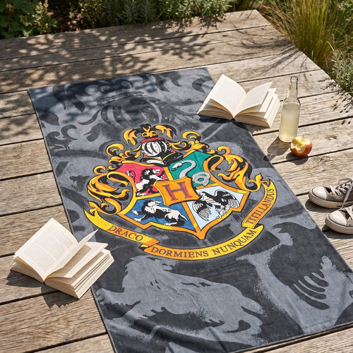 Immagine del prodotto Harry Potter - Asciugamano da spiaggia con stemma di Hogwarts