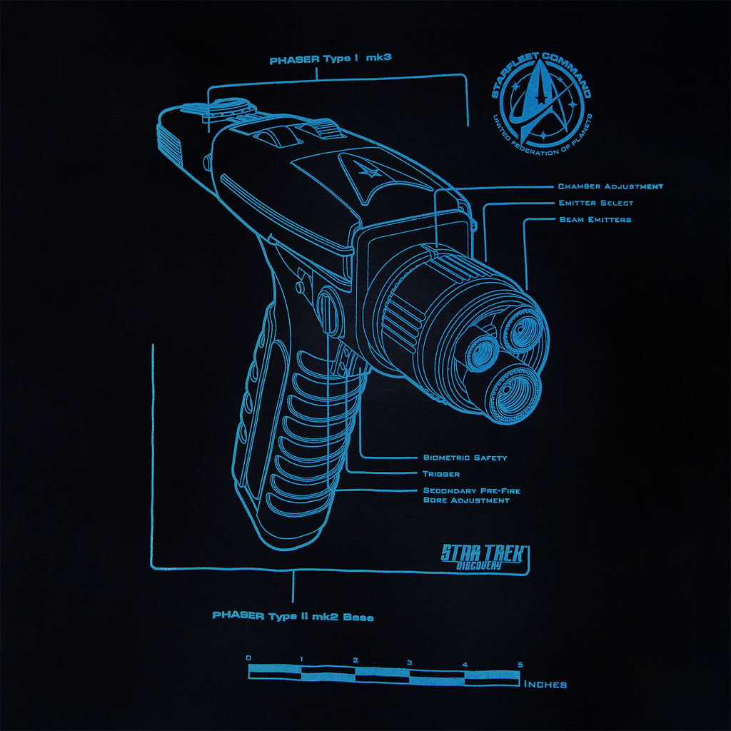 Immagine del prodotto Star Trek - T-shirt blu Phaser Discovery