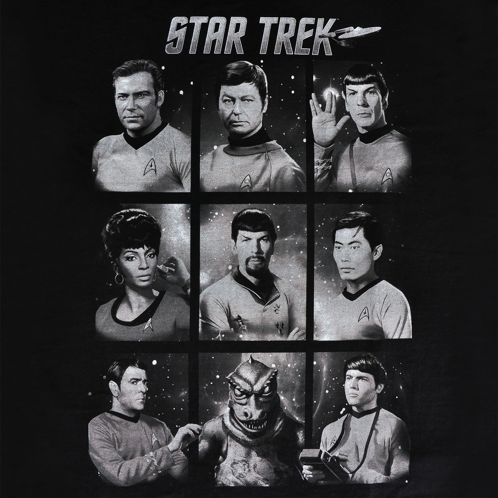 Immagine del prodotto Star Trek - T-shirt dei personaggi nera