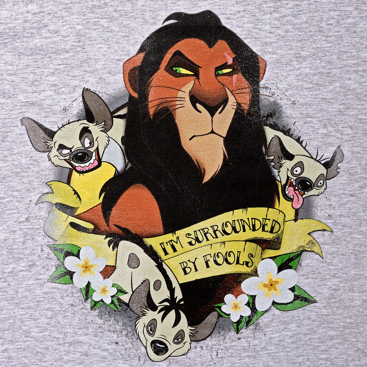 Immagine del prodotto Il Re Leone - Scar Circondato da Sciocchi T-Shirt Donna Grigia
