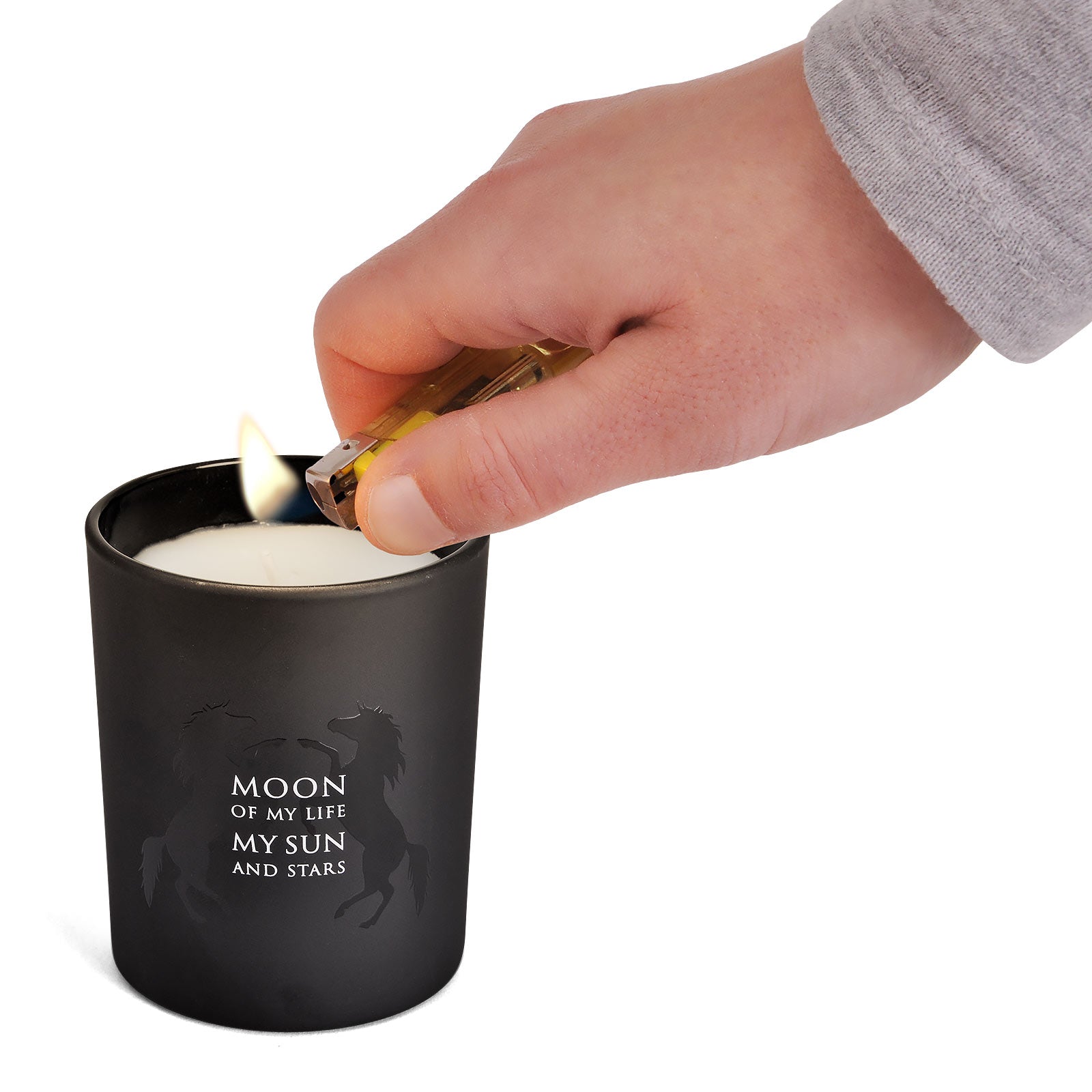 Immagine del prodotto Game of Thrones - Candela 'Moon of My Life' nel bicchiere