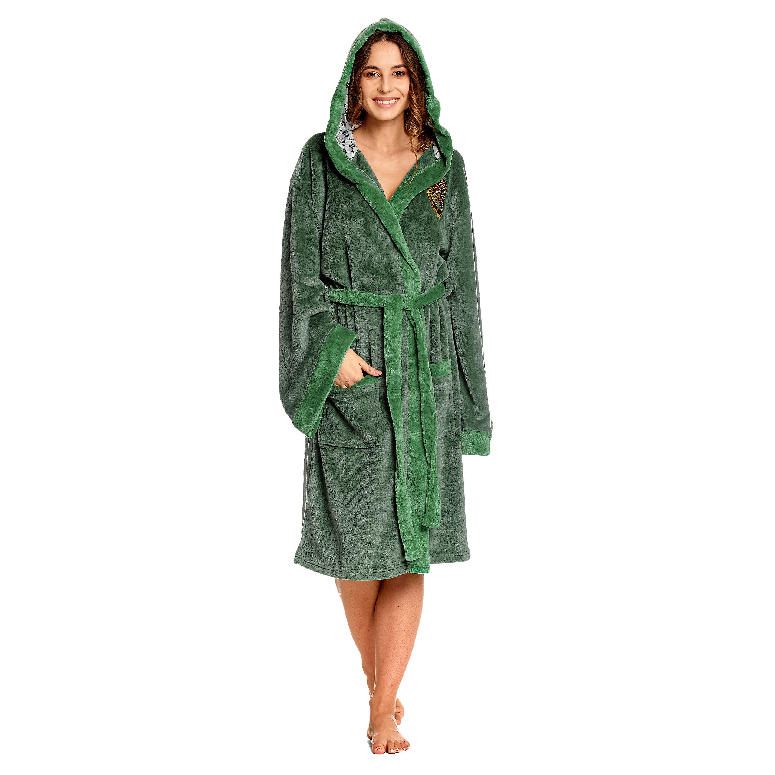 Immagine del prodotto Harry Potter - Accappatoio verde con stemma di Serpeverde