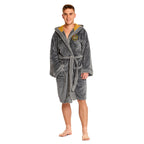 Immagine del prodotto Harry Potter - Accappatoio grigio con stemma Hufflepuff