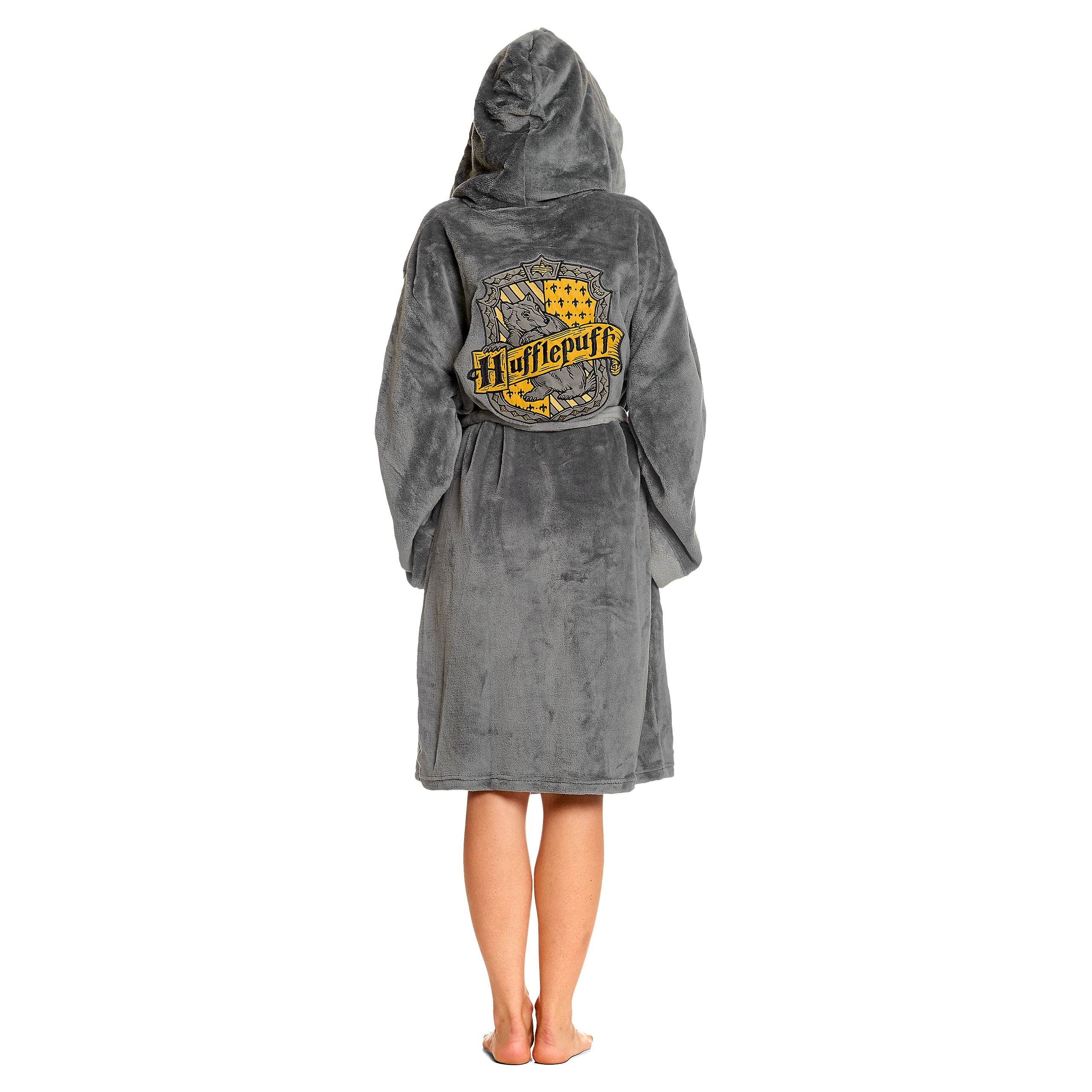 Immagine del prodotto Harry Potter - Accappatoio grigio con stemma Hufflepuff