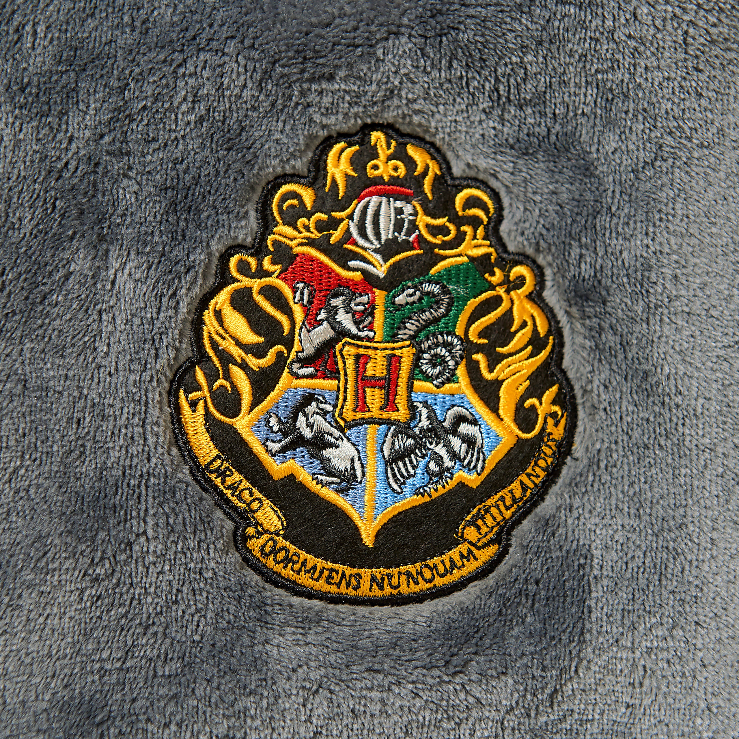 Immagine del prodotto Harry Potter - Accappatoio grigio con stemma Hufflepuff