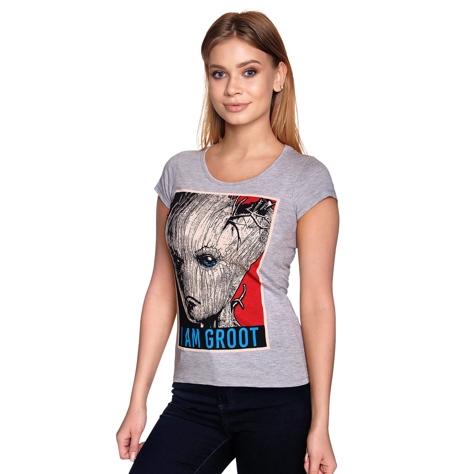 Product image Guardians of the Galaxy - I Am Groot Women's T-Shirt Grey