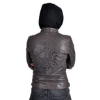 Immagine del prodotto Supernatural - Giacca in pelle da donna con simbolo anti possessione