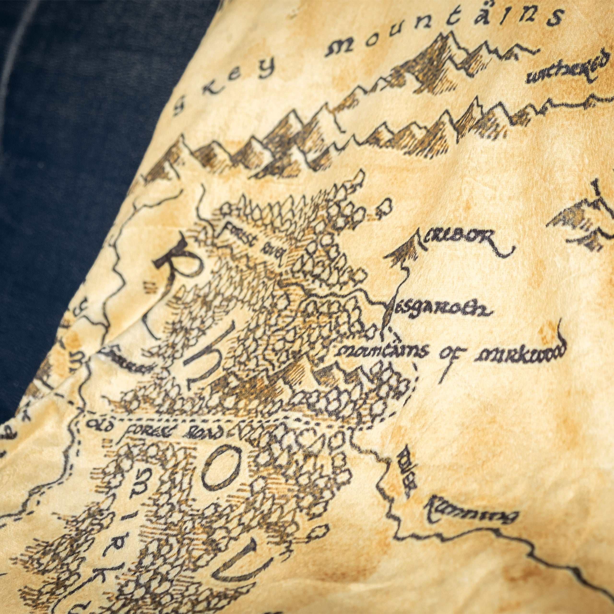 Immagine del prodotto Il Signore degli Anelli - Coperta morbida con mappa della Terra di Mezzo e pelliccia di Teddy