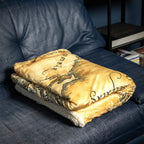 Immagine del prodotto Il Signore degli Anelli - Coperta morbida con mappa della Terra di Mezzo e pelliccia di Teddy