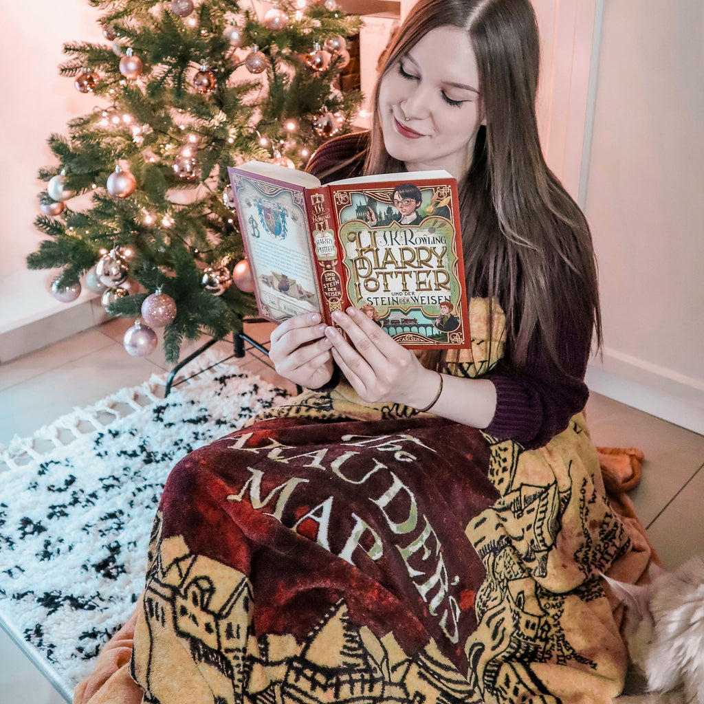 Immagine del prodotto Harry Potter - Mappa del Malandrino Coperta morbida con pelo di orso di peluche