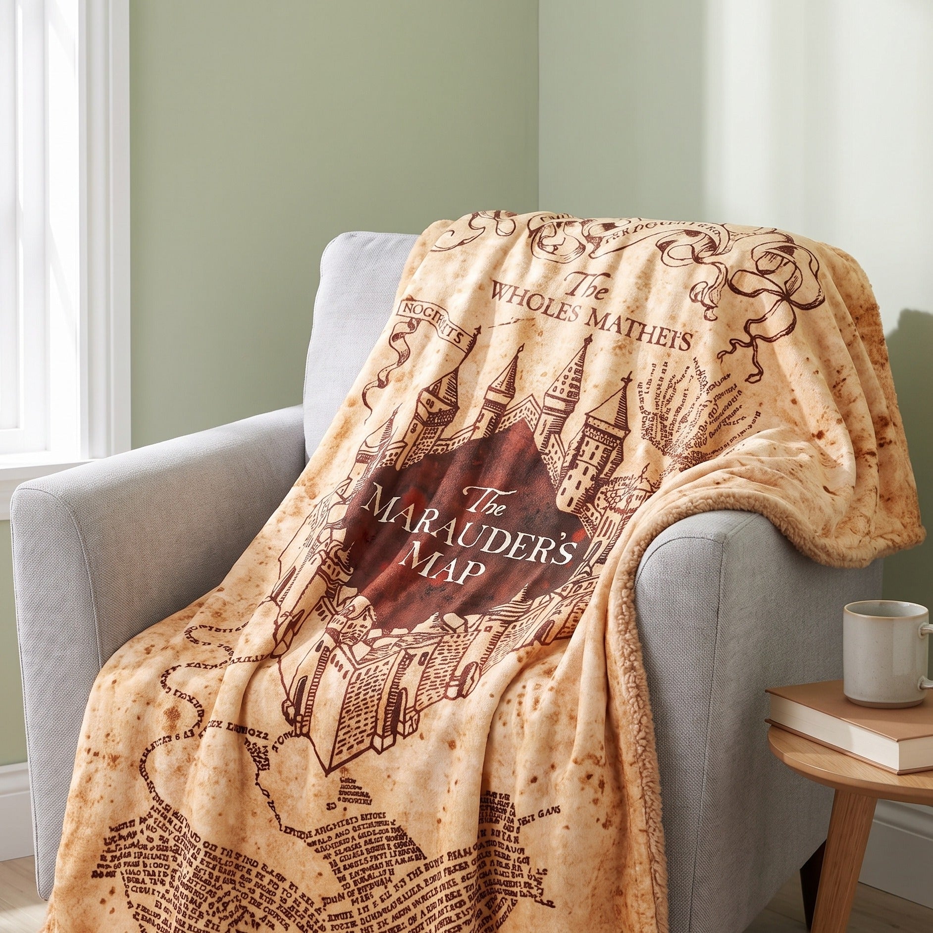 Immagine del prodotto Harry Potter - Mappa del Malandrino Coperta morbida con pelo di orso di peluche