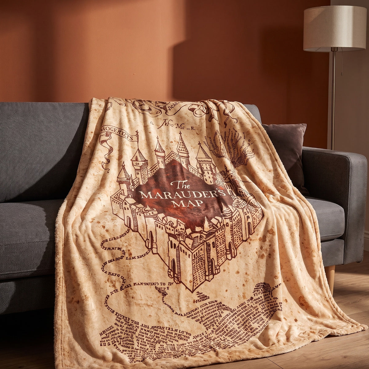 Immagine del prodotto Harry Potter - Mappa del Malandrino Coperta morbida con pelo di orso di peluche