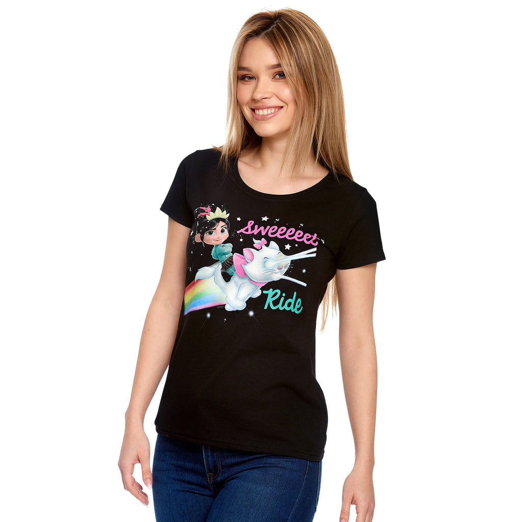 Immagine del prodotto Ralph Spaccatutto - T-shirt da donna Vanellope Sweet Ride nera