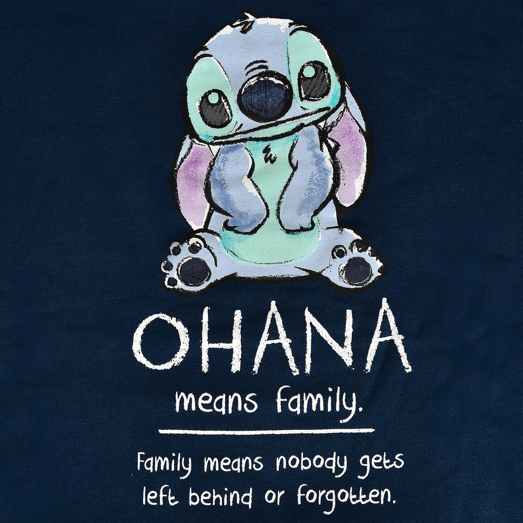 Immagine del prodotto Lilo & Stitch - Ohana Means Family Felpa con cappuccio da donna blu