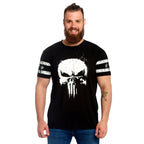 Immagine del prodotto Punisher - T-shirt con logo teschio e stampa sul manica nera