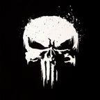 Immagine del prodotto Punisher - T-shirt con logo teschio e stampa sul manica nera