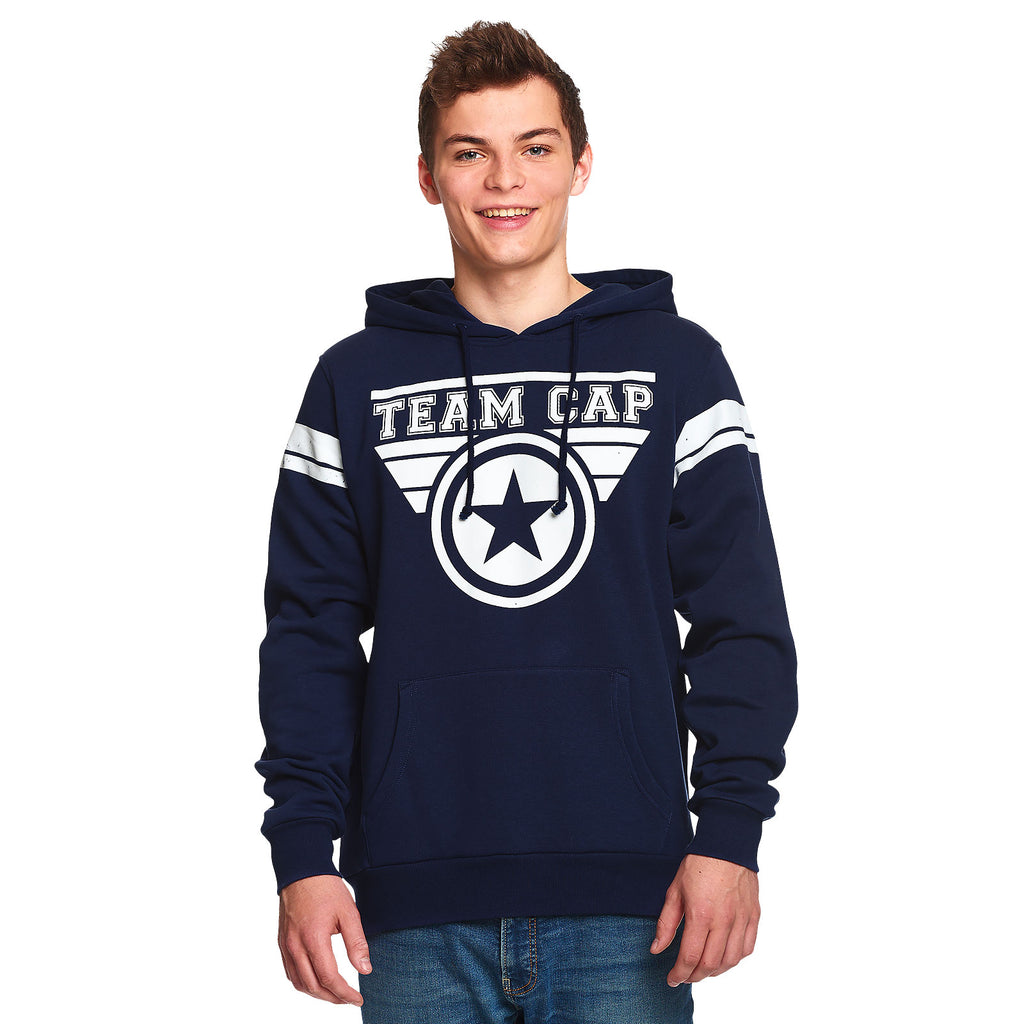 Immagine del prodotto Captain America - Felpa con cappuccio Team Cap blu
