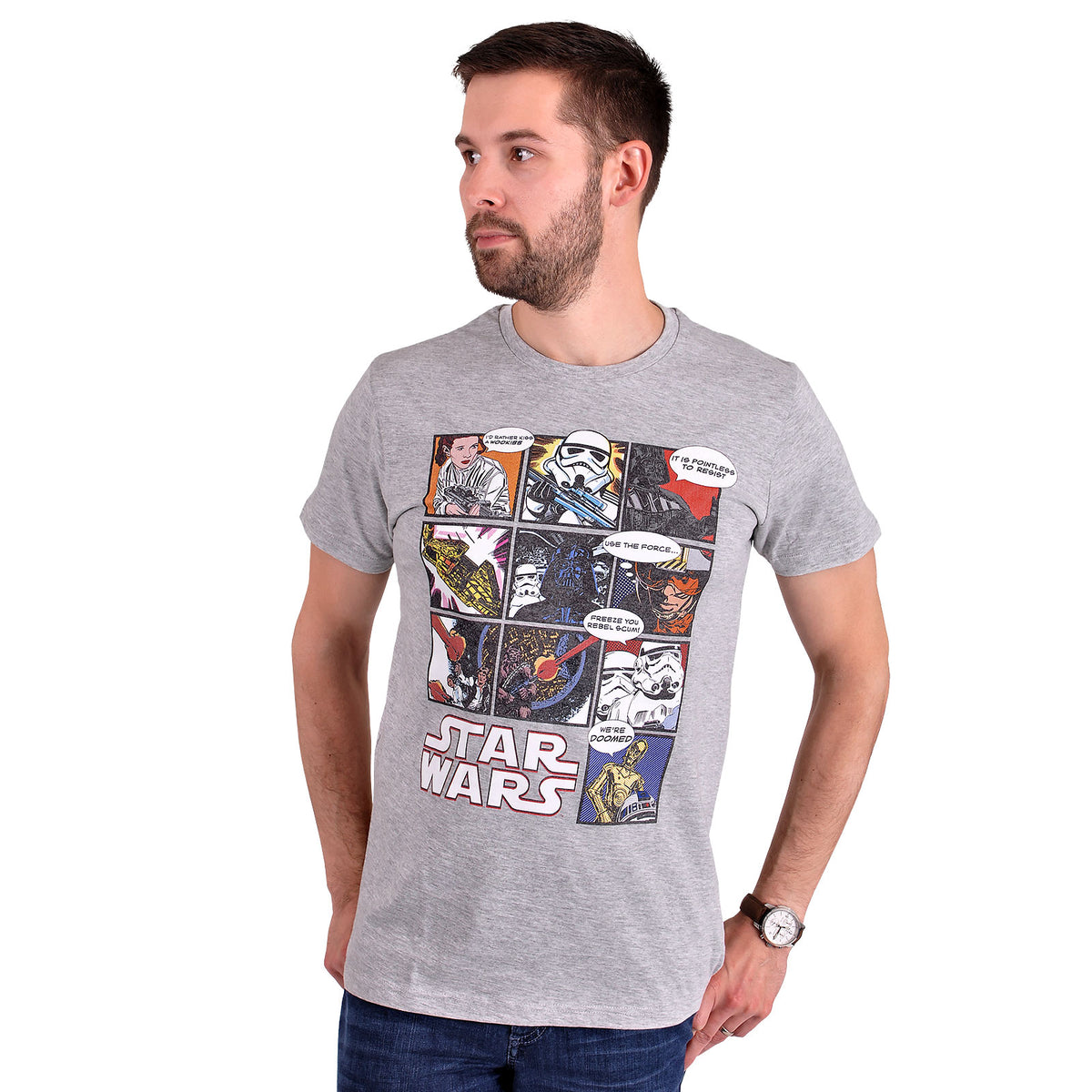 Immagine del prodotto Star Wars - T-shirt del fumetto grigia