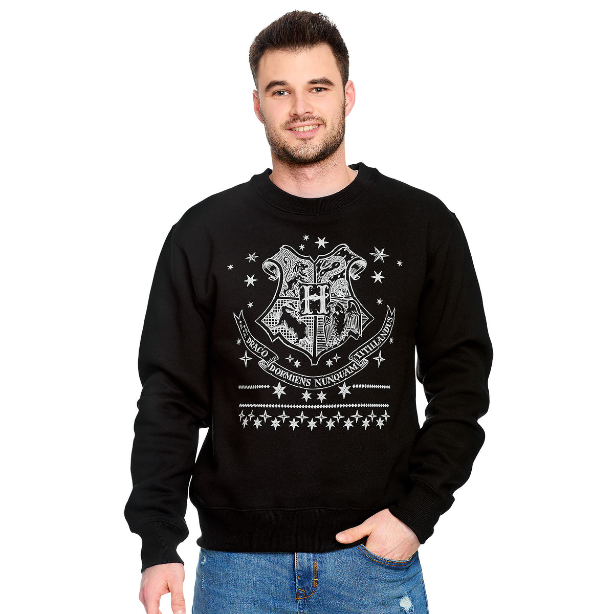 Immagine del prodotto Harry Potter - Maglione con stemma di Hogwarts nero