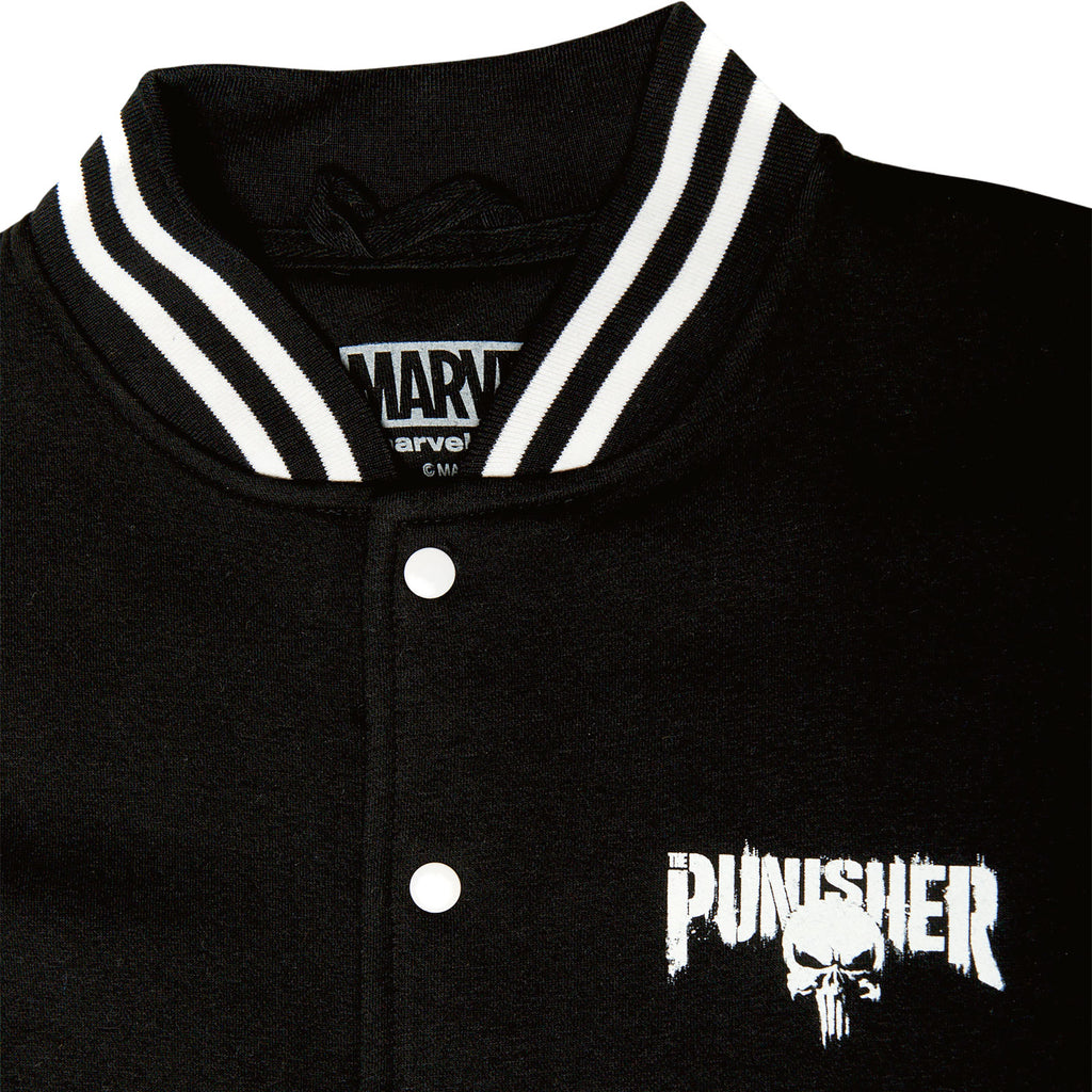 Immagine del prodotto Punisher - Giacca college con teschio di sangue in nero e bianco