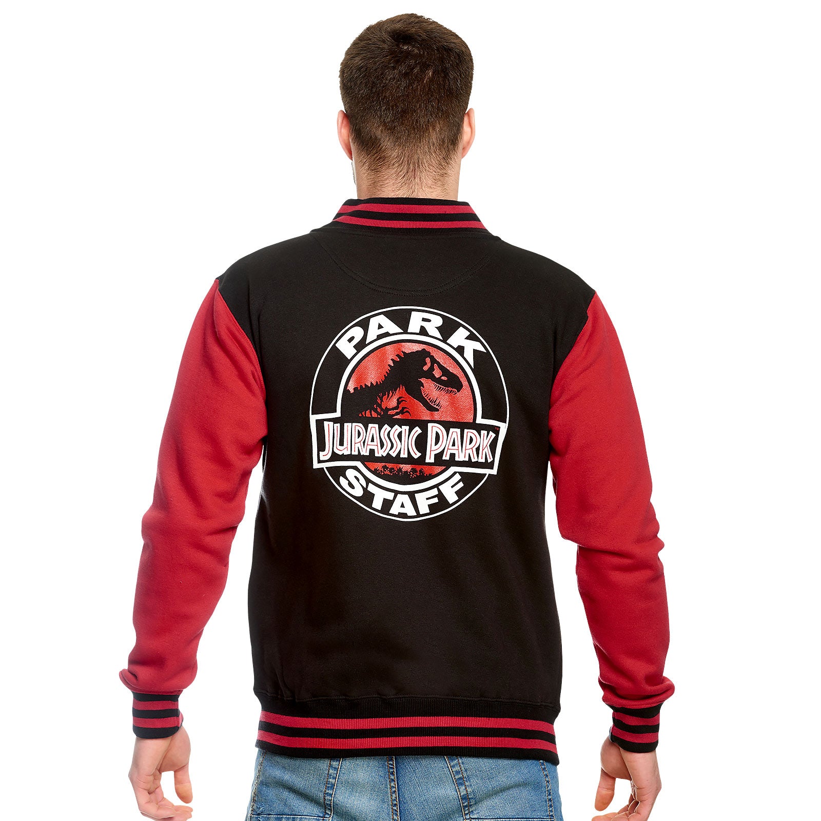 Immagine del prodotto Jurassic Park - Giacca universitaria nero-rossa dello staff del parco
