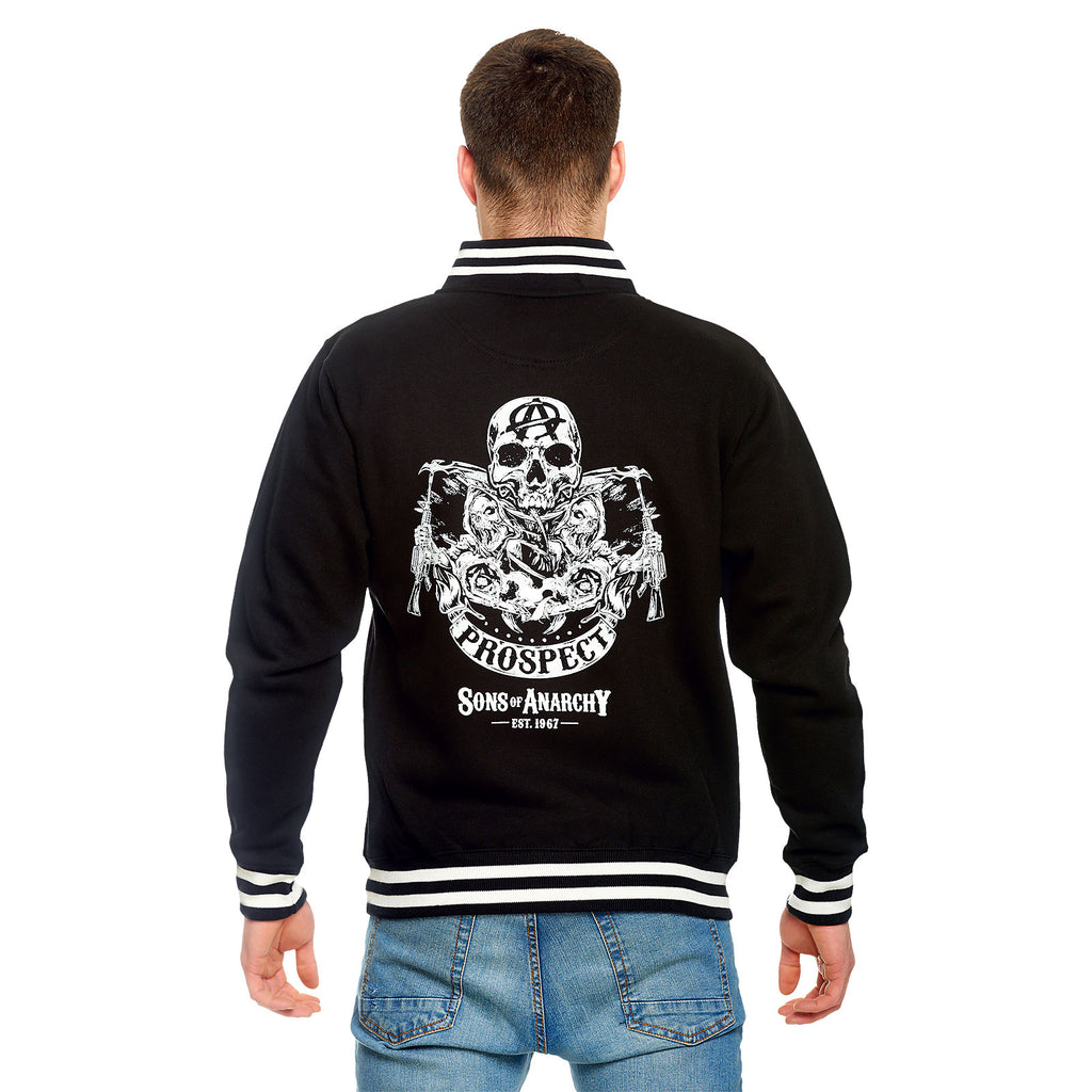 Immagine del prodotto Sons of Anarchy - Giacca universitaria Reaper & Prospect in nero e bianco