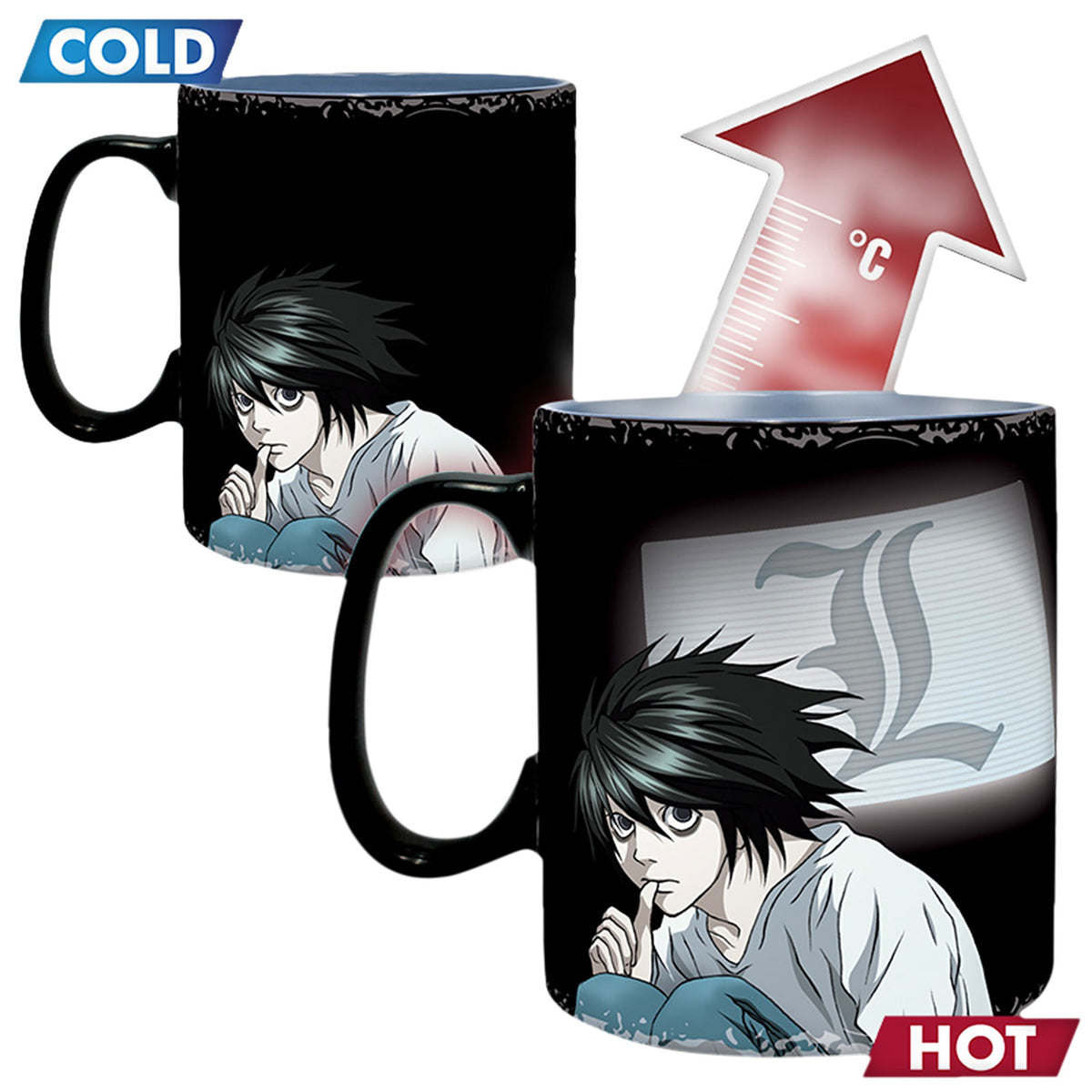 Immagine del prodotto Death Note - Light Yagami & L Lawliet Tazza con effetto termico