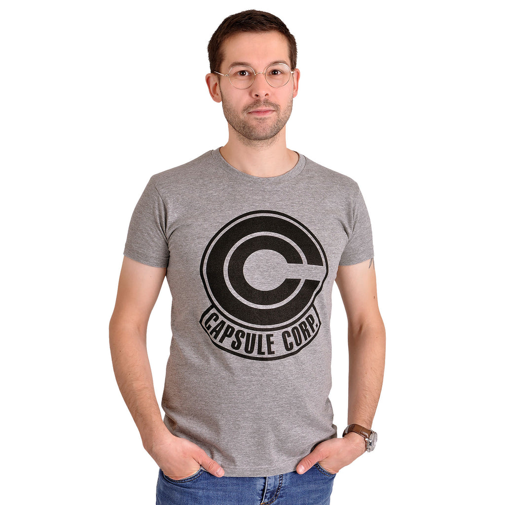 Immagine del prodotto Dragon Ball Z - T-shirt grigia con logo Capsule Corporation