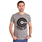 Immagine del prodotto Dragon Ball Z - T-shirt grigia con logo Capsule Corporation
