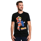 Immagine del prodotto T-shirt nera Naruto Uzumaki Kick