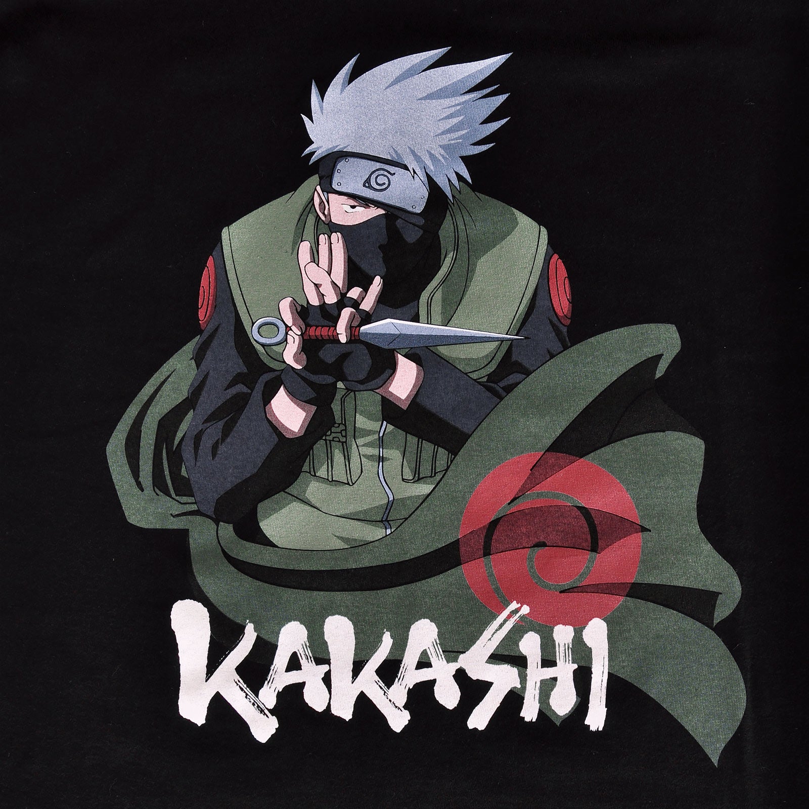 Immagine del prodotto Naruto - T-shirt nera con coltello di Kakashi