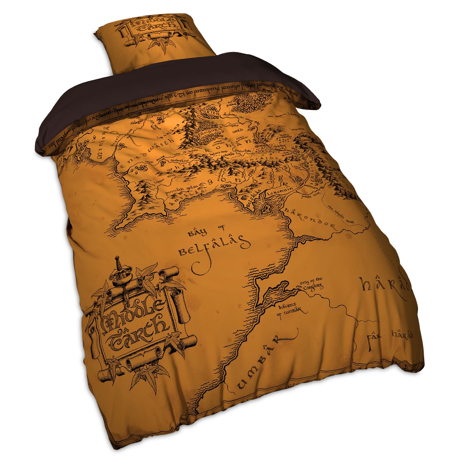 Immagine del prodotto Il Signore degli Anelli - Mappa della Terra di Mezzo Biancheria da letto