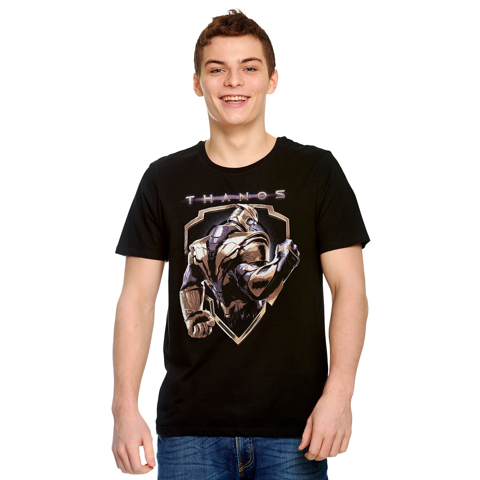 Immagine del prodotto Avengers - T-shirt nera con stemma di Thanos