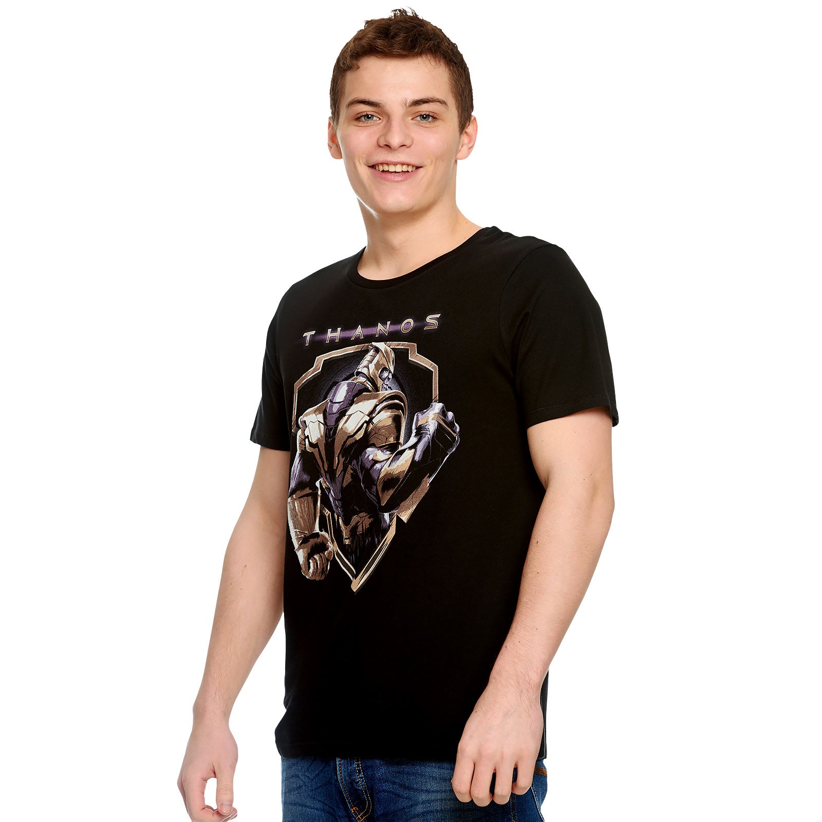 Immagine del prodotto Avengers - T-shirt nera con stemma di Thanos