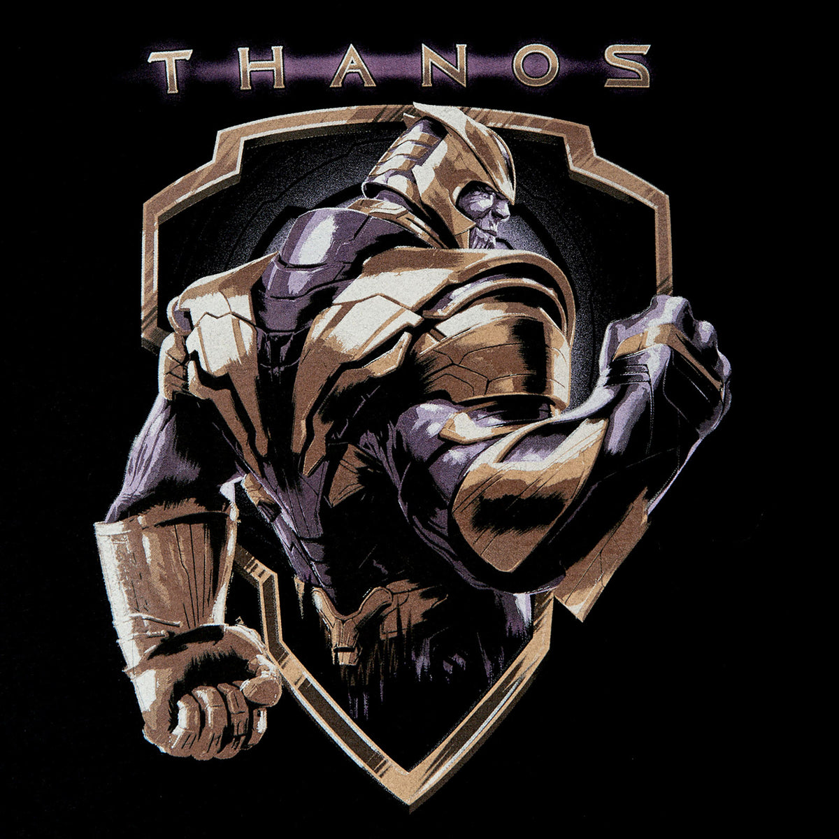 Immagine del prodotto Avengers - T-shirt nera con stemma di Thanos