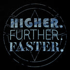 Immagine del prodotto Captain Marvel - Maglietta nera Higher Further Faster