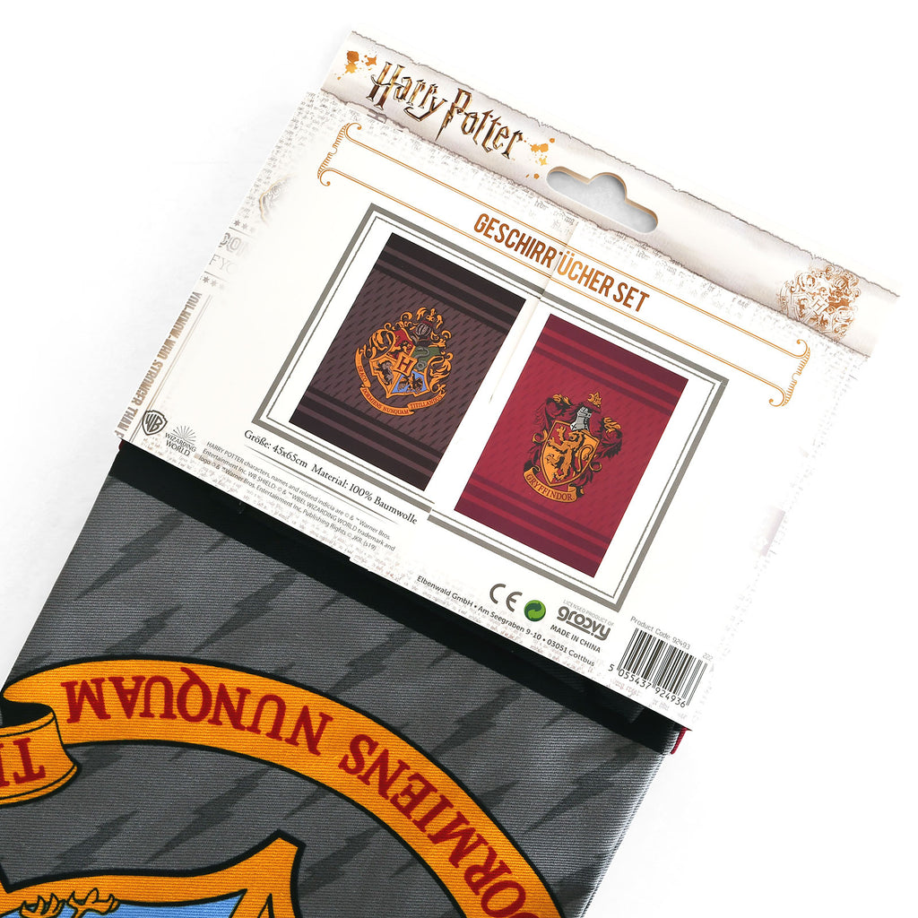 Immagine del prodotto Harry Potter - Set di strofinacci Gryffindor & Hogwarts