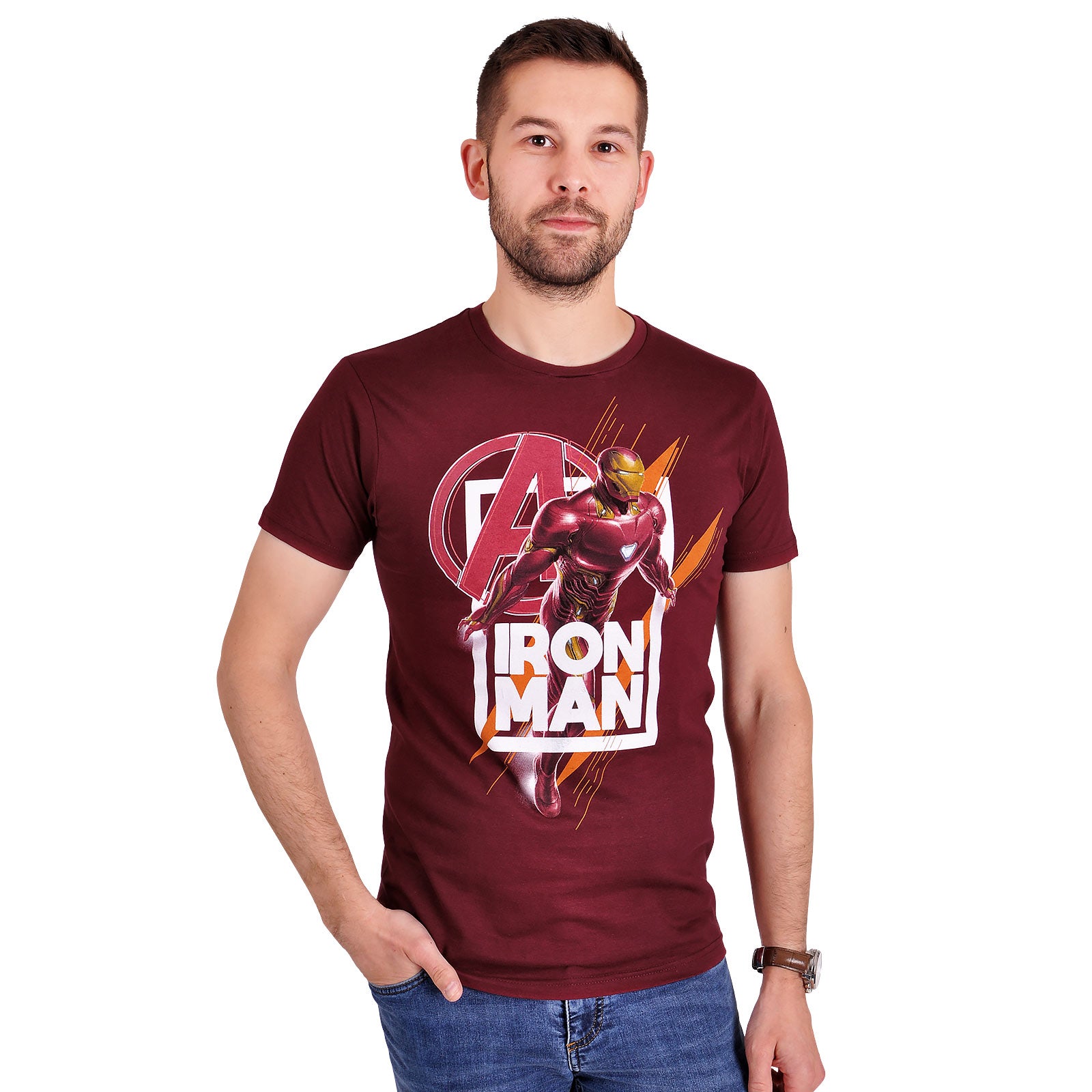 Immagine del prodotto Avengers - T-shirt rossa Iron Man Fly