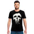 Immagine del prodotto Punisher - T-shirt nera con logo teschio sbiadito
