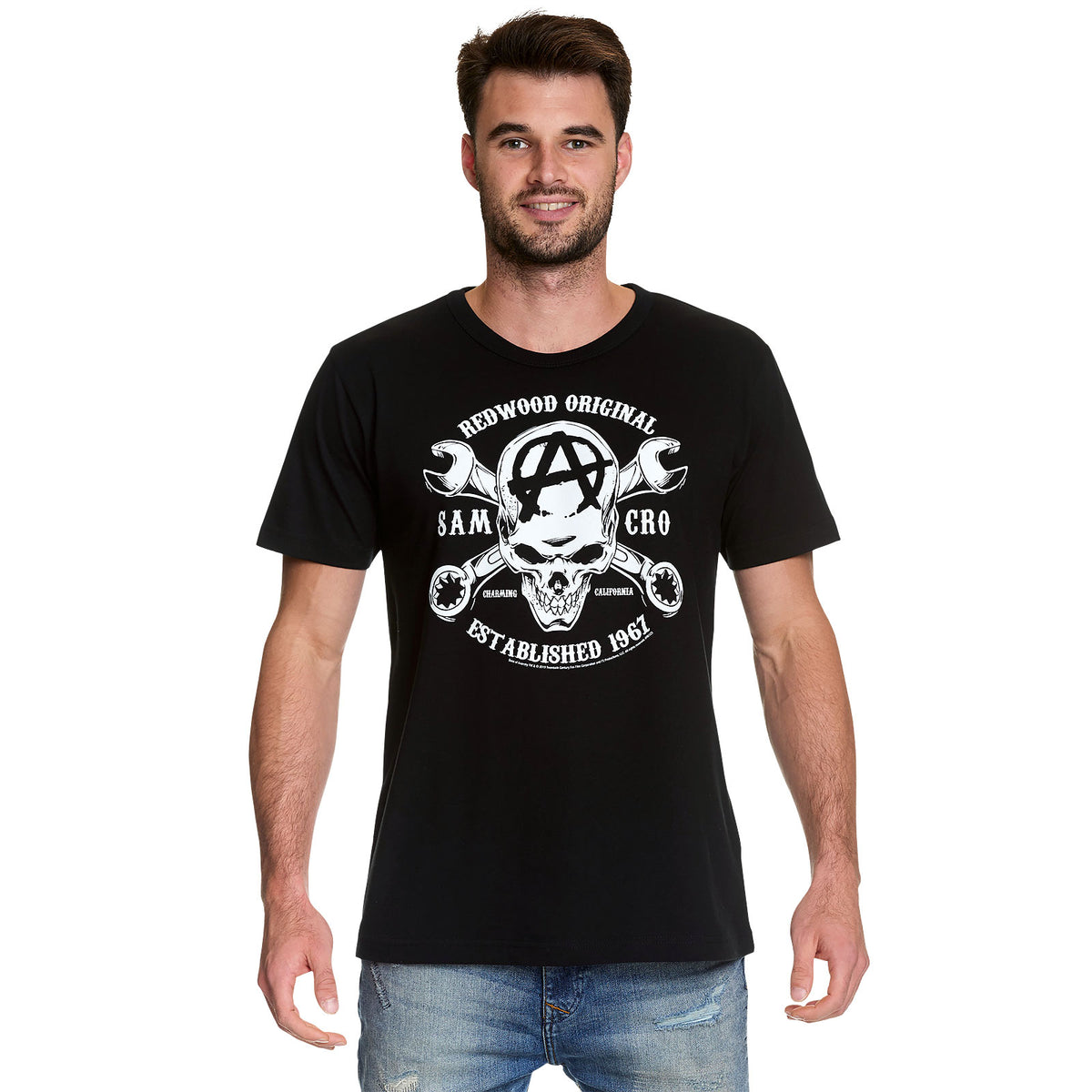Immagine del prodotto Sons of Anarchy - T-shirt nera con logo Samcro Skull