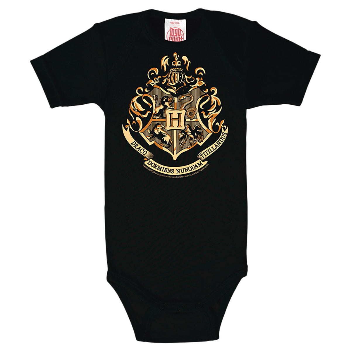 Product image Harry Potter - Hogwarts Crest Baby Bodysuit Black